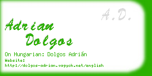 adrian dolgos business card