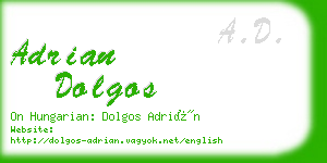 adrian dolgos business card